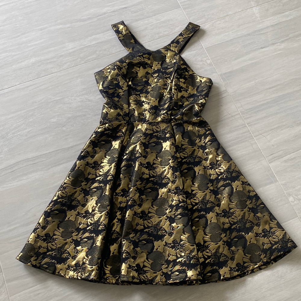 Aqua Capsule Fit and Flare Cocktail Dress - Picture 1 of 5